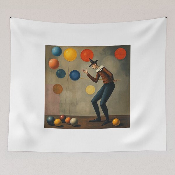 Item preview, Juggler juggling balls designed and sold by Terry Collett.