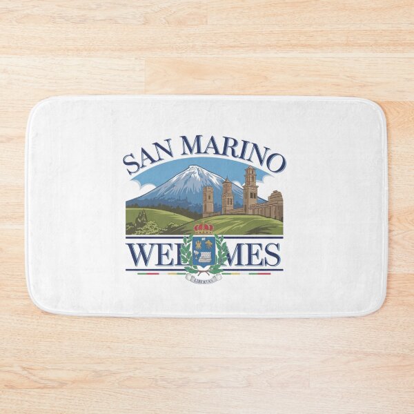 Item preview, San Marino Welcomes Flag Map Titano, Palazzo Pubblico, Guaita designed and sold by AnimalsDH305.