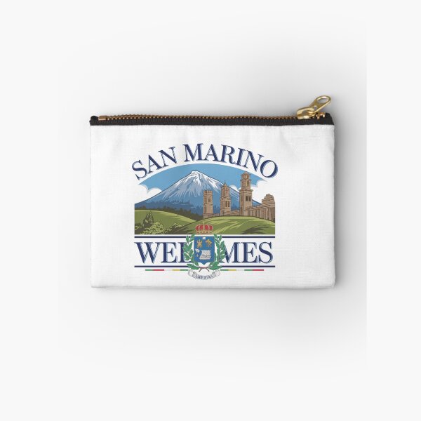 Item preview, San Marino Welcomes Flag Map Titano, Palazzo Pubblico, Guaita designed and sold by AnimalsDH305.