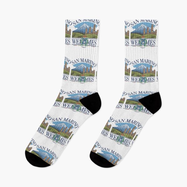 Item preview, San Marino Welcomes Flag Map Titano, Palazzo Pubblico, Guaita designed and sold by AnimalsDH305.