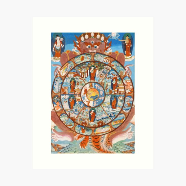 Vista previa del artículo con la obra «Rueda de la vida budista Thangka», diseñado y vendido por Onodera.