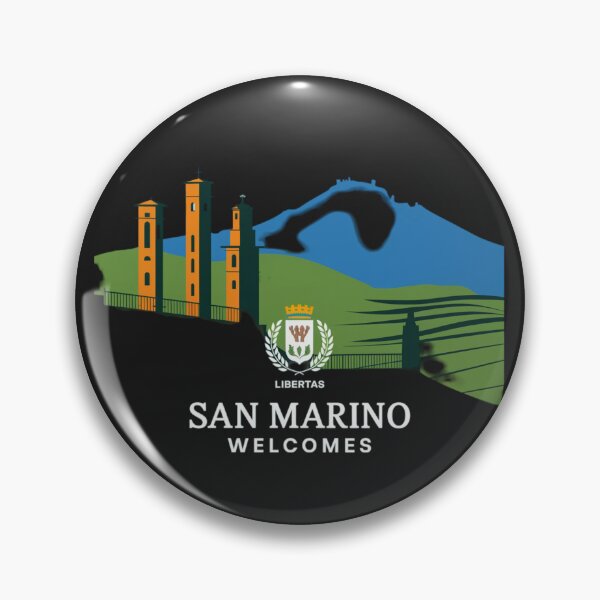 Item preview, San Marino Welcomes Flag Map Titano, Palazzo Pubblico, Guaita designed and sold by AnimalsDH305.