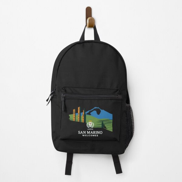 Item preview, San Marino Welcomes Flag Map Titano, Palazzo Pubblico, Guaita designed and sold by AnimalsDH305.
