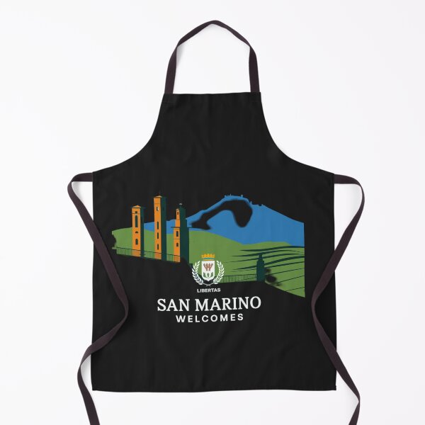 Item preview, San Marino Welcomes Flag Map Titano, Palazzo Pubblico, Guaita designed and sold by AnimalsDH305.