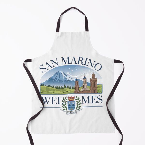 Item preview, San Marino Welcomes Flag Map Titano, Palazzo Pubblico, Guaita designed and sold by AnimalsDH305.