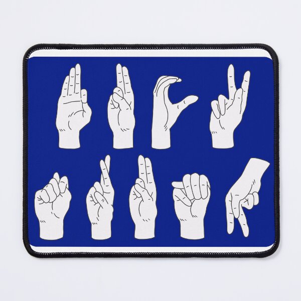 Item preview, Blue ASL American Sign Language Fuck Trump designed and sold by Metro Bionic.