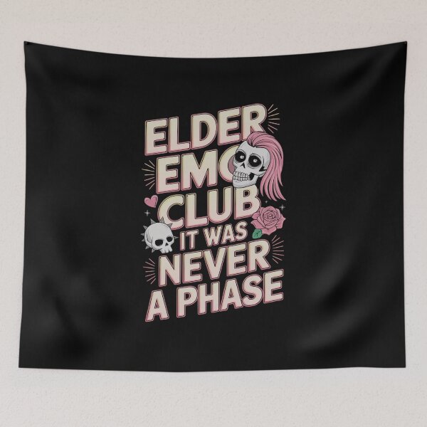 Item preview, Elder Emo Club It Was Never A Phase designed and sold by Redgiant87x.