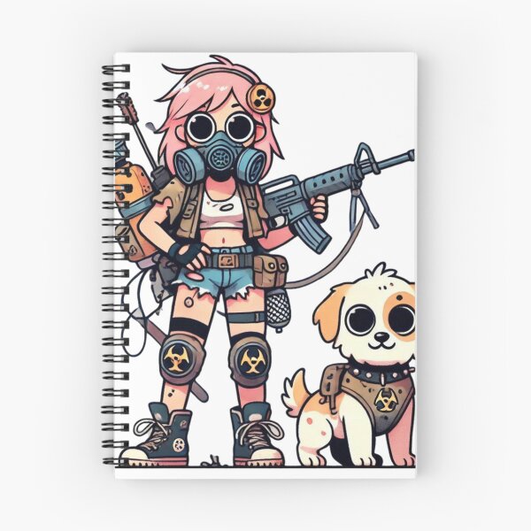 Item preview, Cute Apocalypse Girl with sidekick Dog designed and sold by AzaTees.
