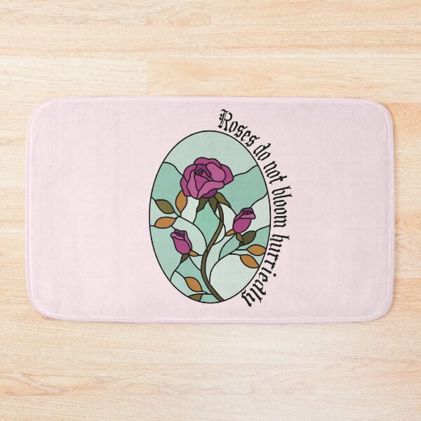 Item preview, Stained Glass Roses Inspirational Quote designed and sold by Skull Fern.