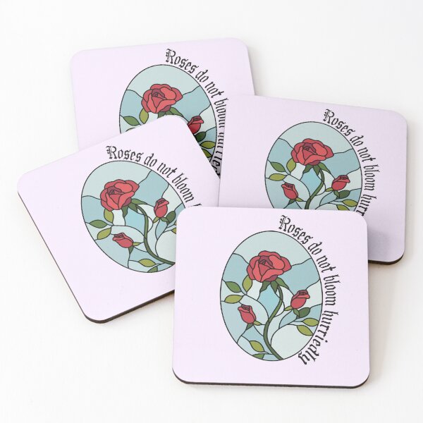 Item preview, Stained Glass Roses Inspirational Quote designed and sold by Skull Fern.