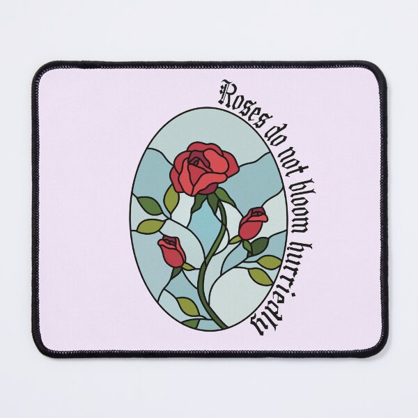 Item preview, Stained Glass Roses Inspirational Quote designed and sold by Skull Fern.