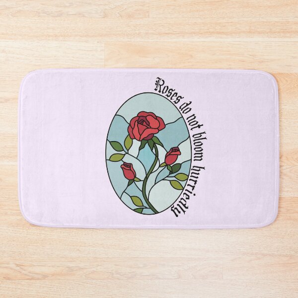 Item preview, Stained Glass Roses Inspirational Quote designed and sold by Skull Fern.