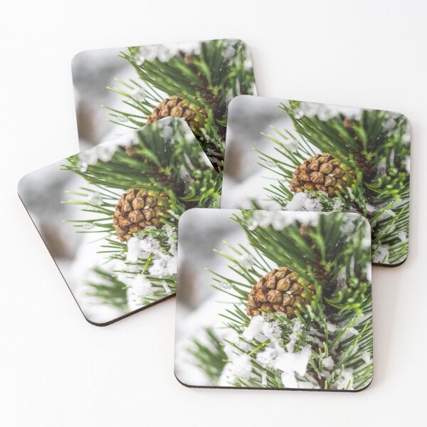 Item preview, Details of snowy pines designed and sold by RominaGiselle.