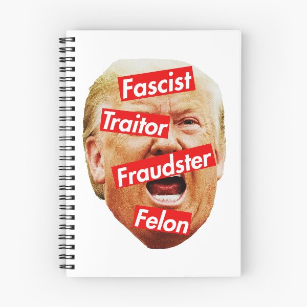 Item preview, Trump - Fascist, Traitor, Fraudster, Felon 2.0 designed and sold by Thelittlelord.