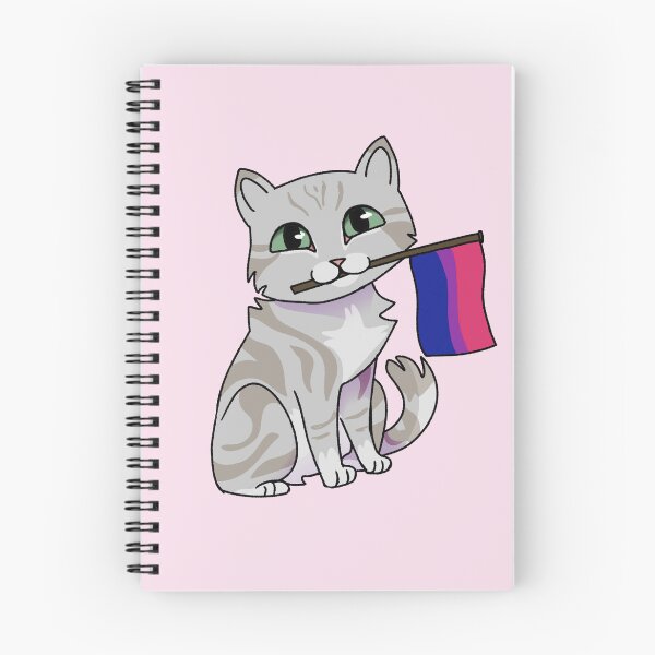 Item preview, Bisexual Pride Gray Cat designed and sold by saltjart.