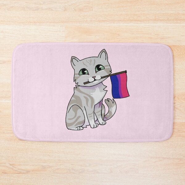 Item preview, Bisexual Pride Gray Cat designed and sold by saltjart.