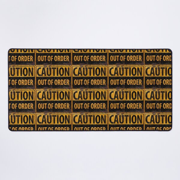Item preview, Caution Out Of Order -  Danger Metal Look Sign designed and sold by 26-Characters.