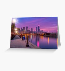 City Dreams - Chicago Skyline And City Lights as Night Falls Greeting Card