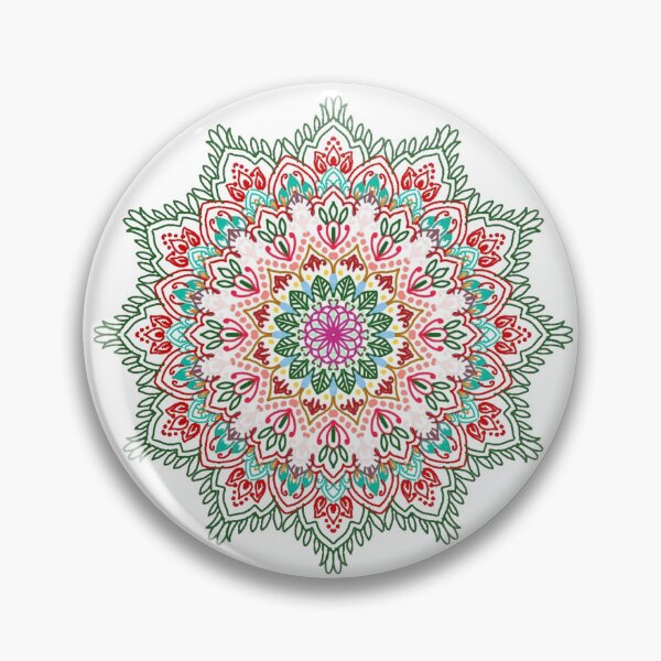 Item preview, Floral Mandala Tribal Indian Design designed and sold by cosmiccircles01.