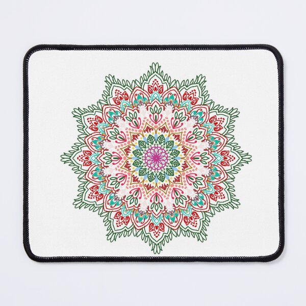 Item preview, Floral Mandala Tribal Indian Design designed and sold by cosmiccircles01.