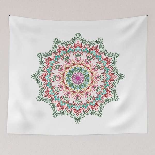 Item preview, Floral Mandala Tribal Indian Design designed and sold by cosmiccircles01.