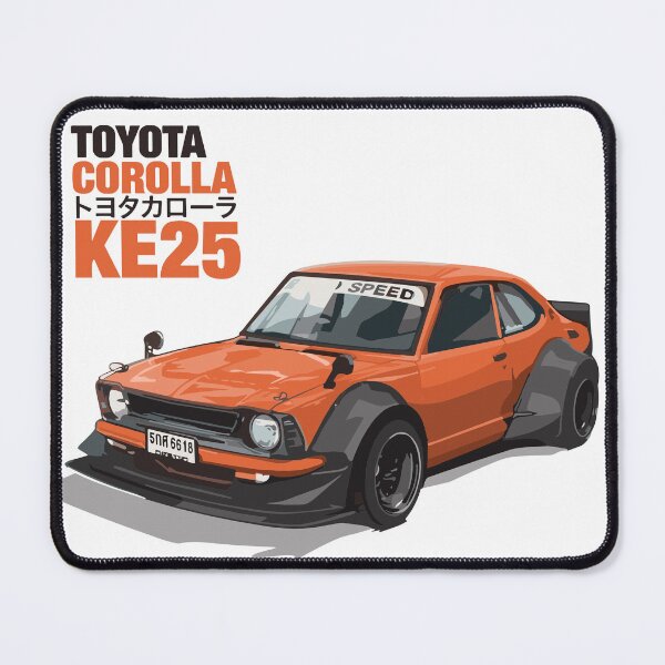 Item preview, Vintage Classic Car Toyota Corolla KE25 designed and sold by PrintCarClub.