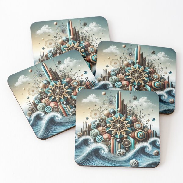 Item preview, colorful geometric,decorative shapes designed and sold by Dogandesighn.