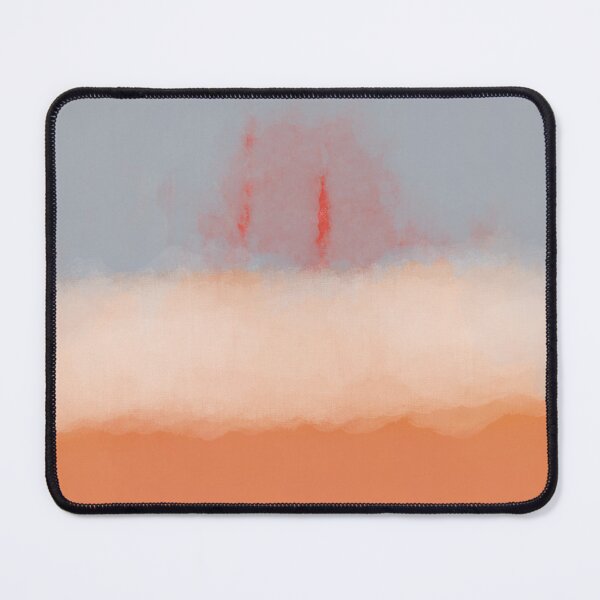 Item preview, Sunset Beach Minimalist Orange Abstract Painting designed and sold by BleuAbstracts.
