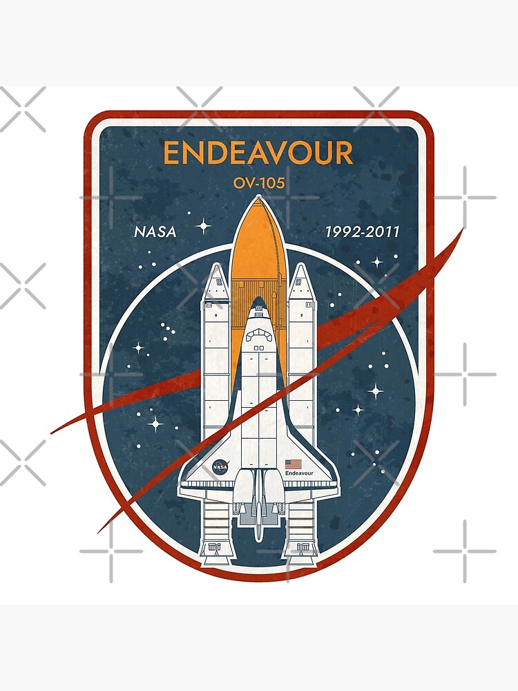 Endeavour Space Shuttle. NASA 1992-2011. Commemorative Badge