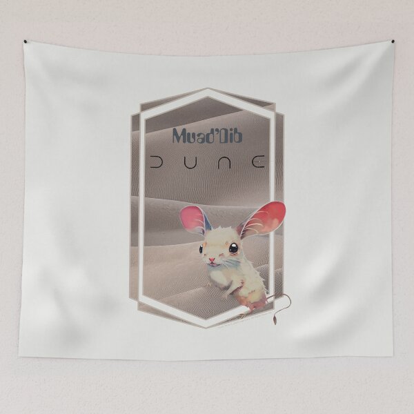 Item preview, DUNE. Sand Mouse (pale cream background) designed and sold by bekksa.