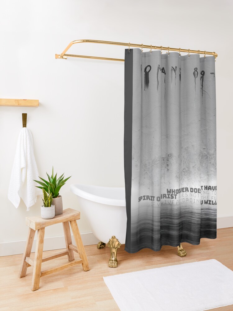 Thumbnail 3 of 5, Shower Curtain, Spirit of Christ designed and sold by nathanblixt.
