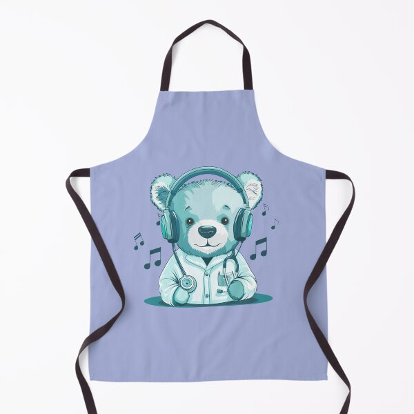 Item preview, Melodic Healing: Hospital Playlist Music Bear Doctor Sticker designed and sold by zax454.