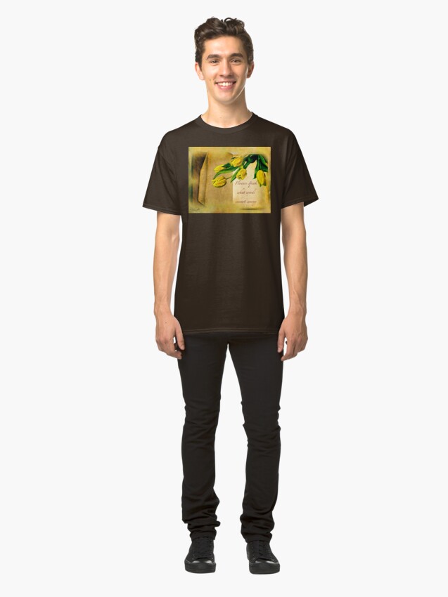 Alternate view of When Words Fail You - Send Flowers Classic T-Shirt