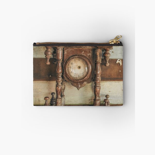 Item preview, Dusty Old Antique Clock on Rustic Wooden Wall  designed and sold by CountyKent.