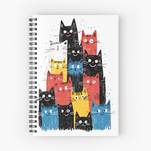 Item preview, Geometric Cat Motifs Enhanced By Vibrant Color Contrasts designed and sold by Piotrek0001.