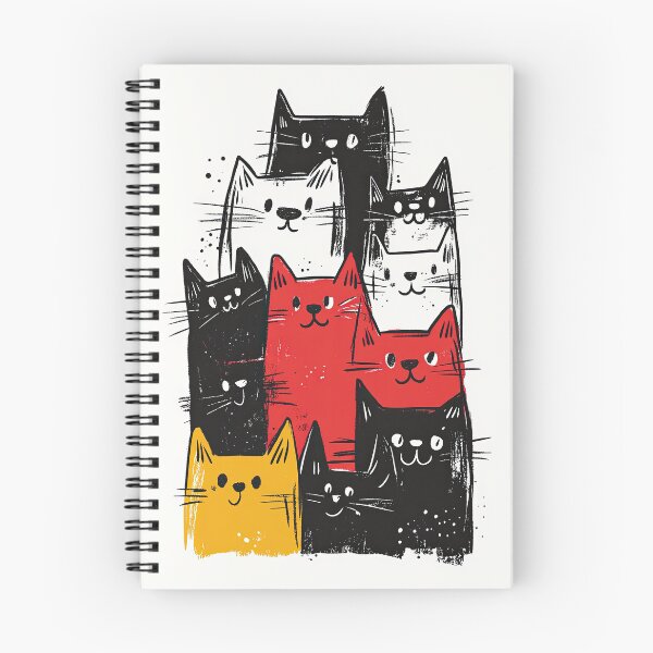 Item preview, Playful Cat Portraits With Simplified Abstract Graphic Elements designed and sold by Piotrek0001.