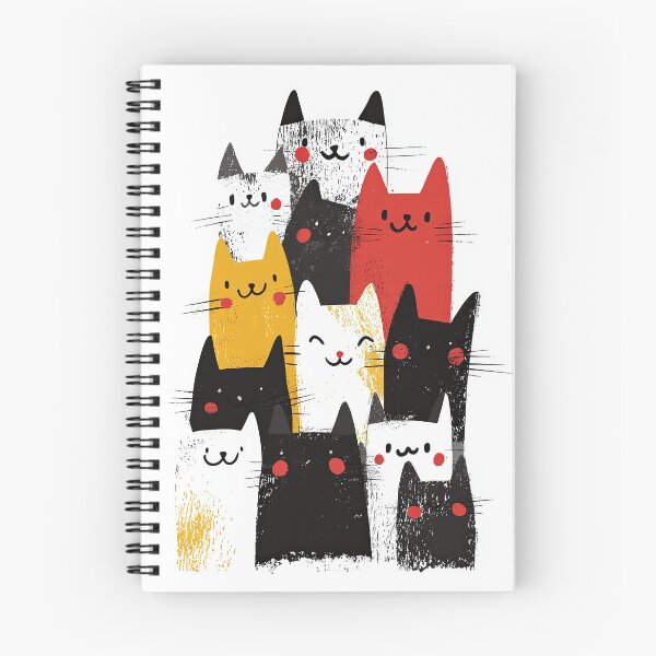 Item preview, Vintage Cat Portraits in Bold Geometric Print Style designed and sold by Piotrek0001.