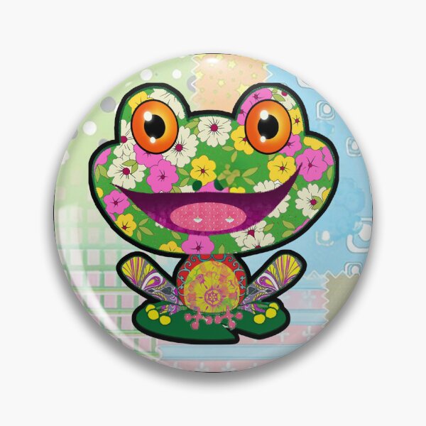 Item preview, Floral Frog Art Print - Vibrant and Playful Frog Illustration for Home Decor designed and sold by Psycho-Crazy.
