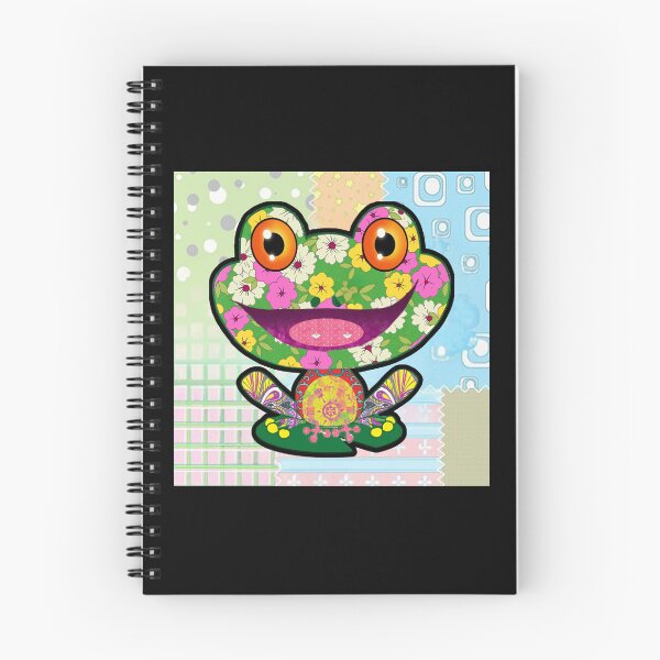 Item preview, Floral Frog Art Print - Vibrant and Playful Frog Illustration for Home Decor designed and sold by Psycho-Crazy.