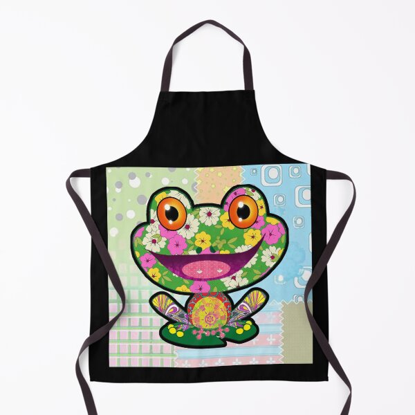 Item preview, Floral Frog Art Print - Vibrant and Playful Frog Illustration for Home Decor designed and sold by Psycho-Crazy.