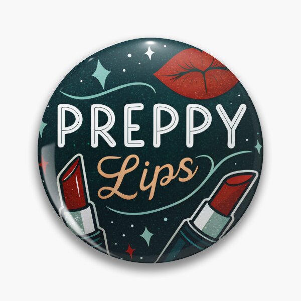 Item preview, Preppy lipstick text designed and sold by AhArtMe.