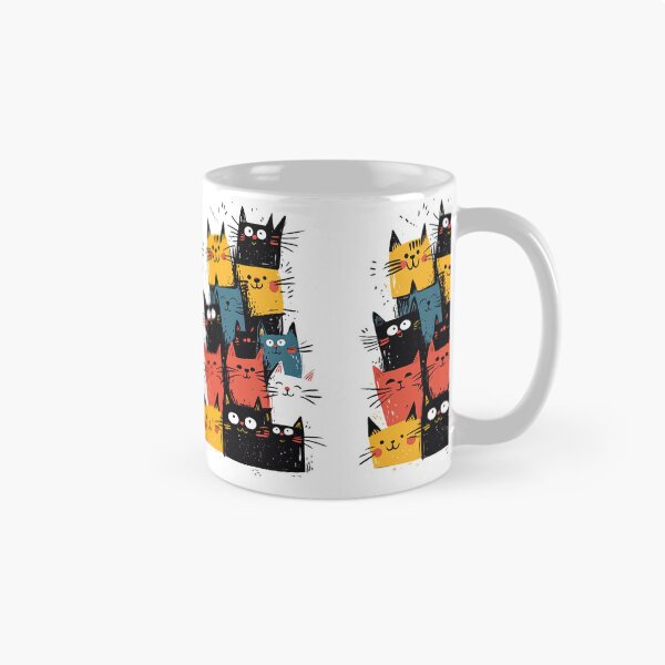 Item preview, Vintage Cat Imagery Highlighted By Bold Graphic Contrasts designed and sold by Piotrek0001.