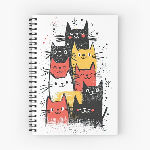 Item preview, Bold Cat Outlines Combined With Dynamic Color Blocks designed and sold by Piotrek0001.
