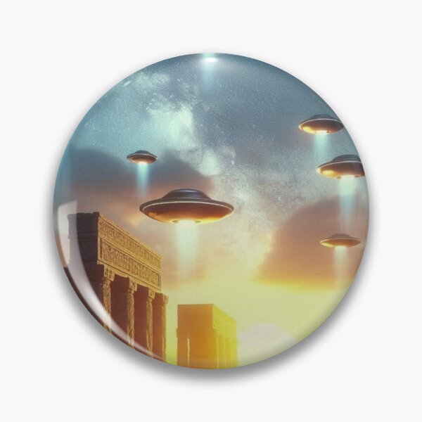 Item preview, UFOs Flying Over Sumerian Temples designed and sold by Dogandesighn.