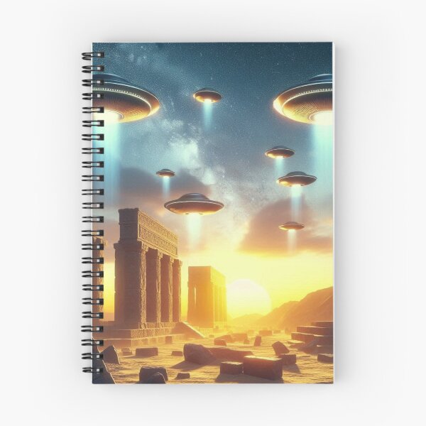 Item preview, UFOs Flying Over Sumerian Temples designed and sold by Dogandesighn.