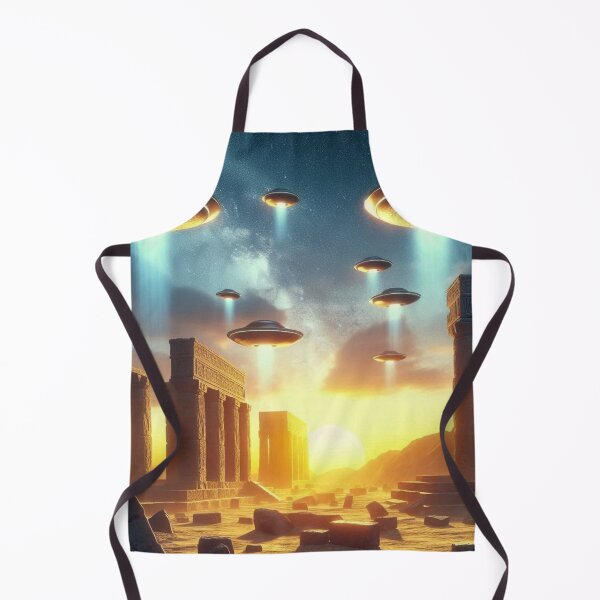 Item preview, UFOs Flying Over Sumerian Temples designed and sold by Dogandesighn.