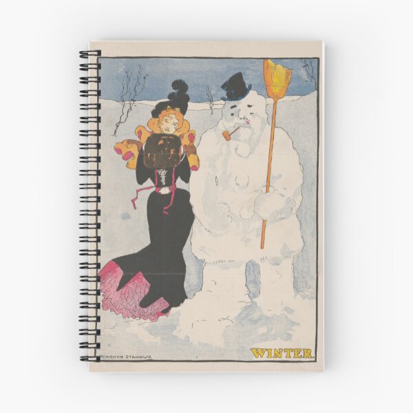 Item preview, Winter Snowman Print designed and sold by TwoSpiralsDesigns.