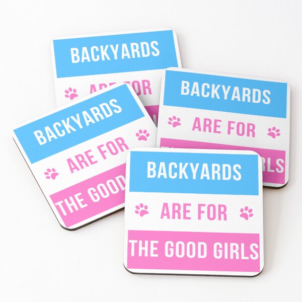 Item preview, Backyards Are For the Good Girls Dog Logo designed and sold by Sassy Dog Pet Prints.