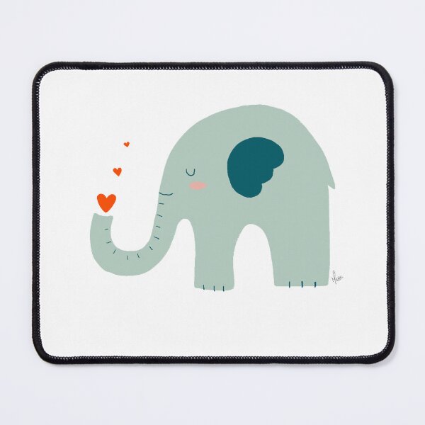 Item preview, Cute Lovely Baby Elephant Art designed and sold by coloringmaye.