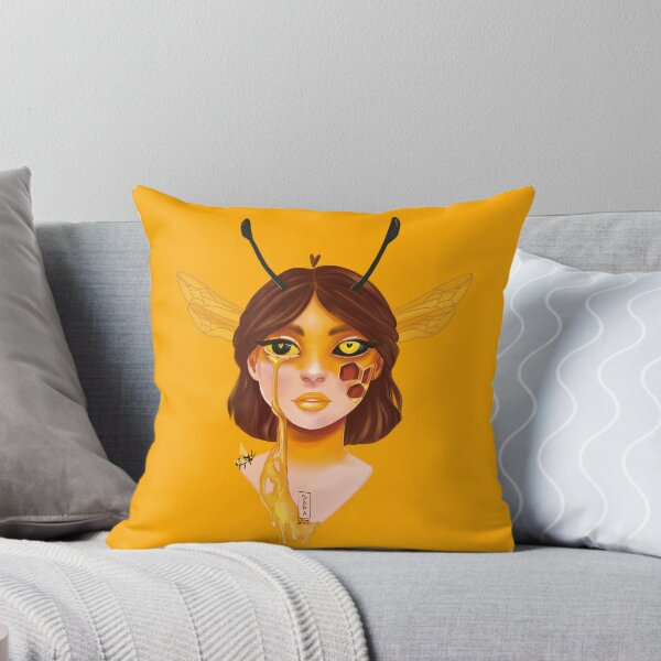 Item preview, Bee Goddess Honey Drip Portrait | Fantasy Insect Woman Art Illustration designed and sold by dada-theartist.